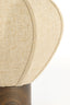 Light & Living Lighting Table lamp 23x23,5 cm KYZO wood print d brown+linen nat. House of Isabella UK