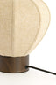 Light & Living Lighting Table lamp 23x23,5 cm KYZO wood print d brown+linen nat. House of Isabella UK