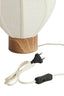 Light & Living Lighting Table lamp 23x23,5 cm KYZO wood print natural+linen cream House of Isabella UK