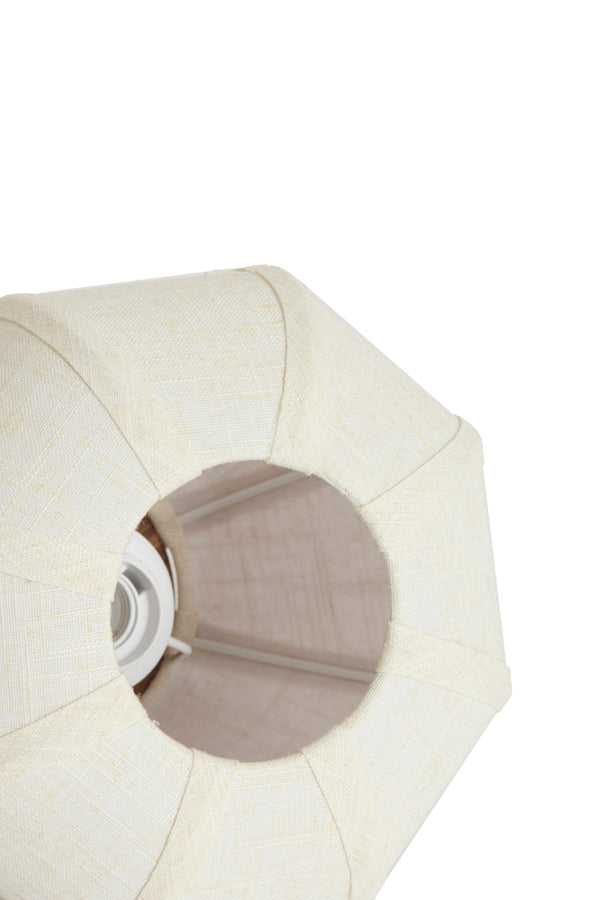 Light & Living Lighting Table lamp 23x23,5 cm KYZO wood print natural+linen cream House of Isabella UK