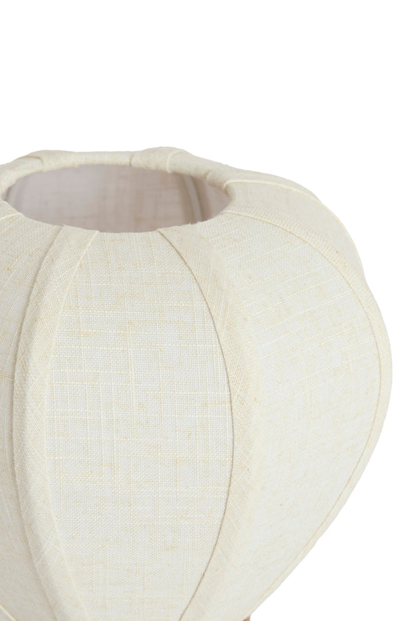 Light & Living Lighting Table lamp 23x23,5 cm KYZO wood print natural+linen cream House of Isabella UK