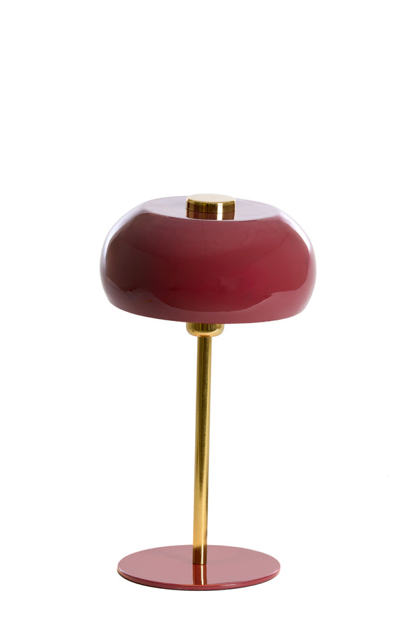 Light & Living Lighting Table lamp 23x40 cm SURIN shiny burgundy+gold House of Isabella UK
