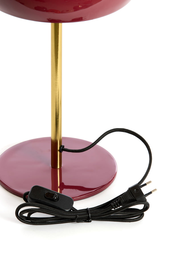 Light & Living Lighting Table lamp 23x40 cm SURIN shiny burgundy+gold House of Isabella UK