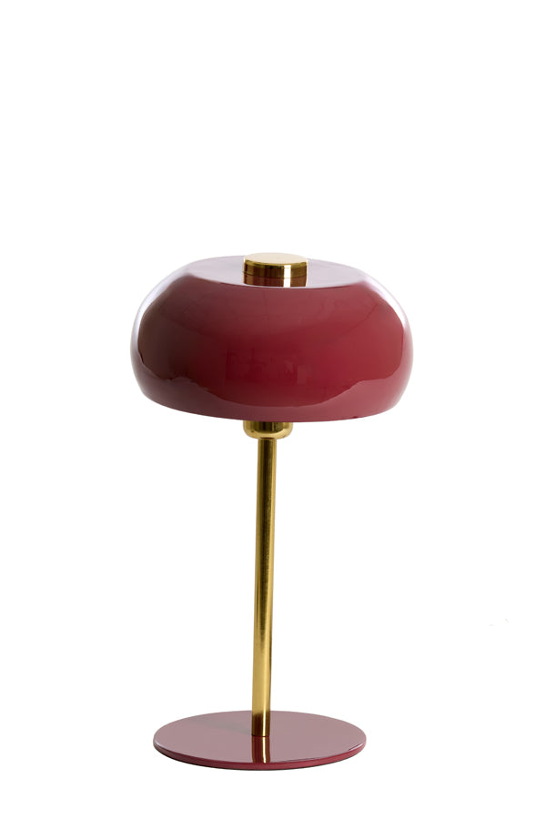 Light & Living Lighting Table lamp 23x40 cm SURIN shiny burgundy+gold House of Isabella UK