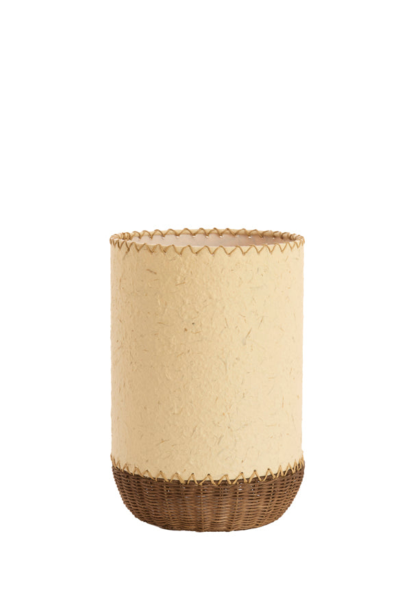 Light & Living Lighting Table lamp 24x36 cm TIO paper beige+rattan dark brown House of Isabella UK
