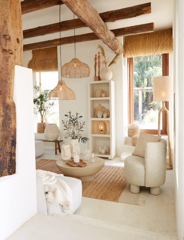 Light & Living Lighting Table lamp 24x8x30 cm KELAFO wood matt natural House of Isabella UK