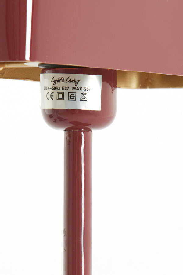 Light & Living Lighting Table lamp 25x13x48 cm ELENIE shiny burgundy House of Isabella UK