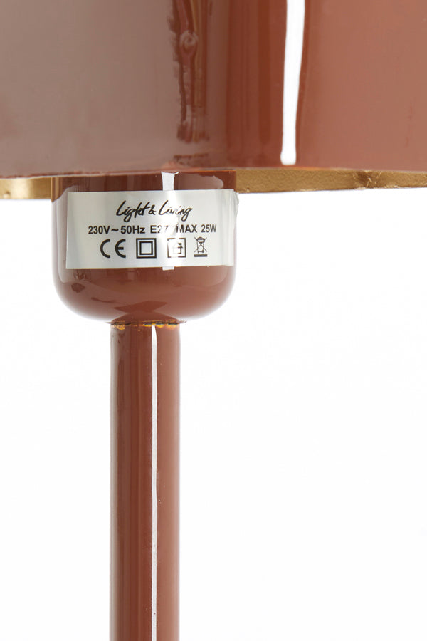 Light & Living Lighting Table lamp 25x13x48 cm ELENIE shiny red-brown House of Isabella UK