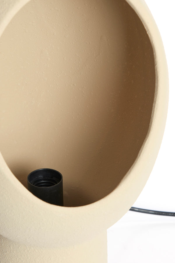 Light & Living Lighting Table lamp 25x25x46 cm MONK ceramics sand House of Isabella UK