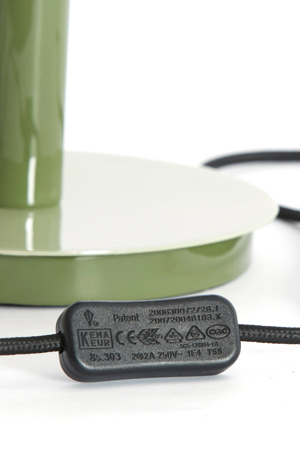 Light & Living Lighting Table lamp 25x37 cm MARIVET olive green+light green House of Isabella UK