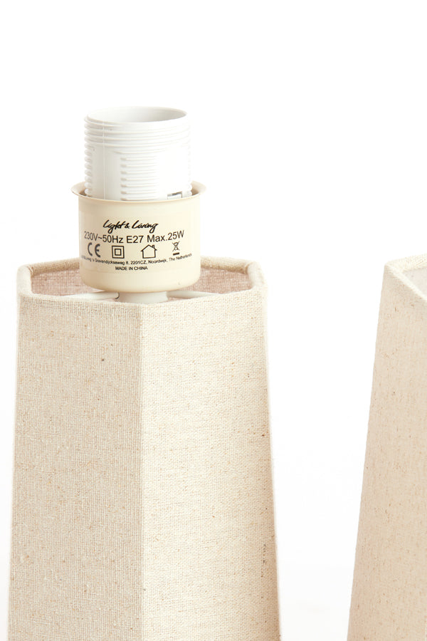 Light & Living Lighting Table lamp 25x49 cm MUSABO linen natural House of Isabella UK
