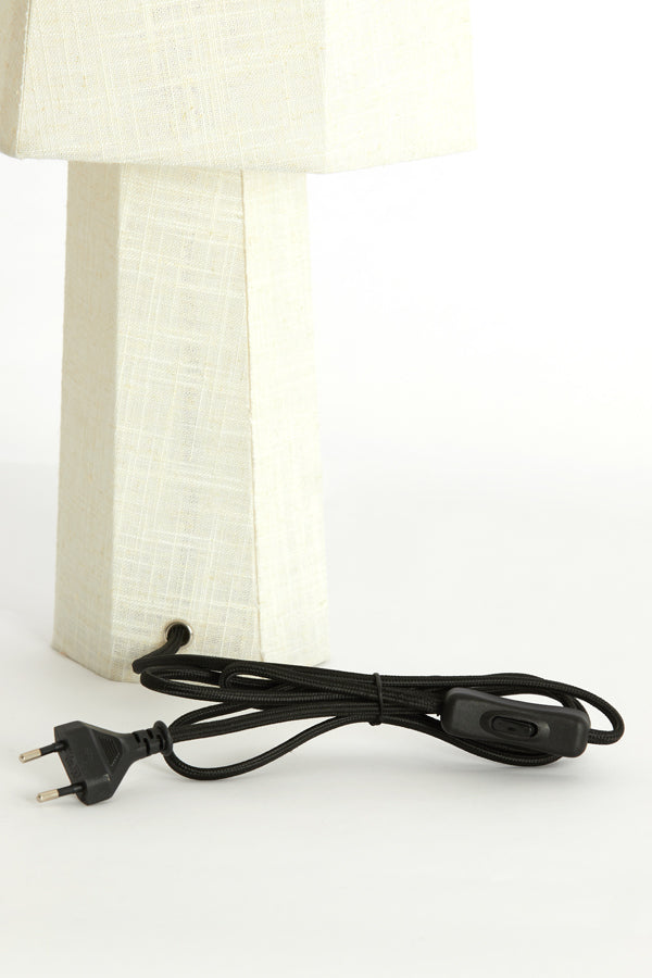 Light & Living Lighting Table lamp 25x49 cm MUSABO linen white House of Isabella UK