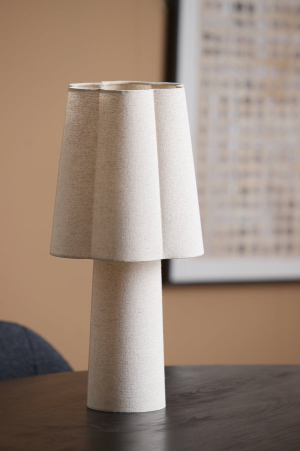 Light & Living Lighting Table lamp 25x50 cm MUSABY linen natural House of Isabella UK
