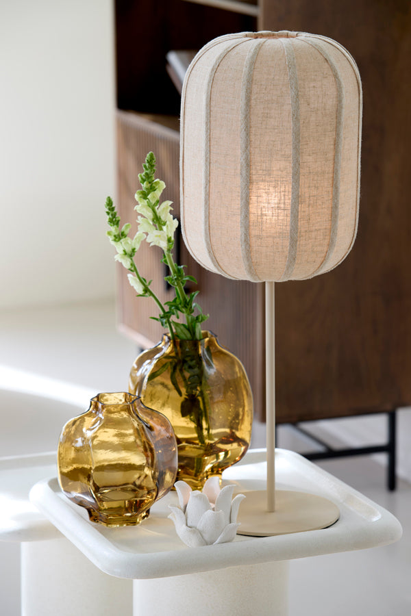 Light & Living Lighting Table lamp 25x70 cm SOLUNE natural+cream House of Isabella UK
