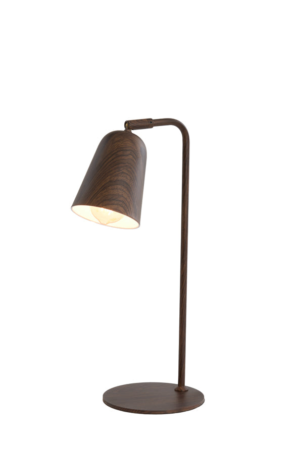Light & Living Lighting Table lamp 26,5x16x47 cm SALOMO wood print dark brown House of Isabella UK