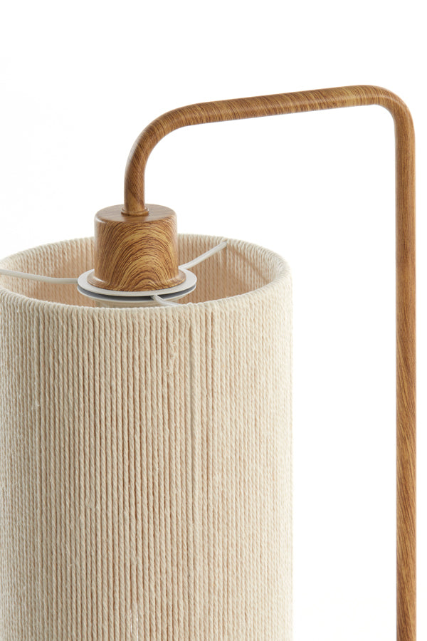 Light & Living Lighting Table lamp 26x20x59,5 cm DONIO wood print natural+rope cream House of Isabella UK