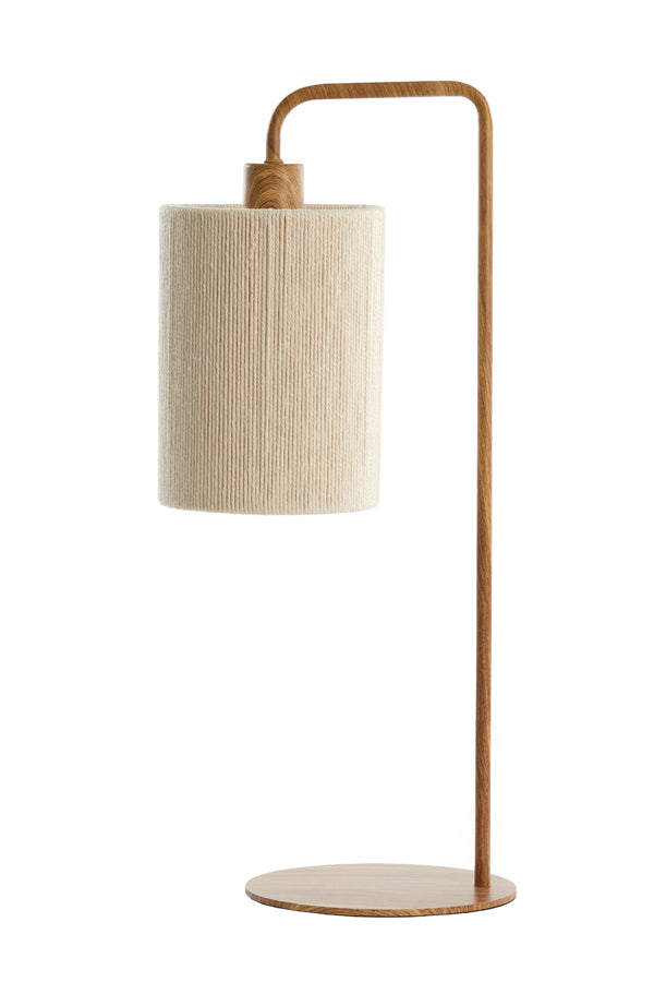 Light & Living Lighting Table lamp 26x20x59,5 cm DONIO wood print natural+rope cream House of Isabella UK