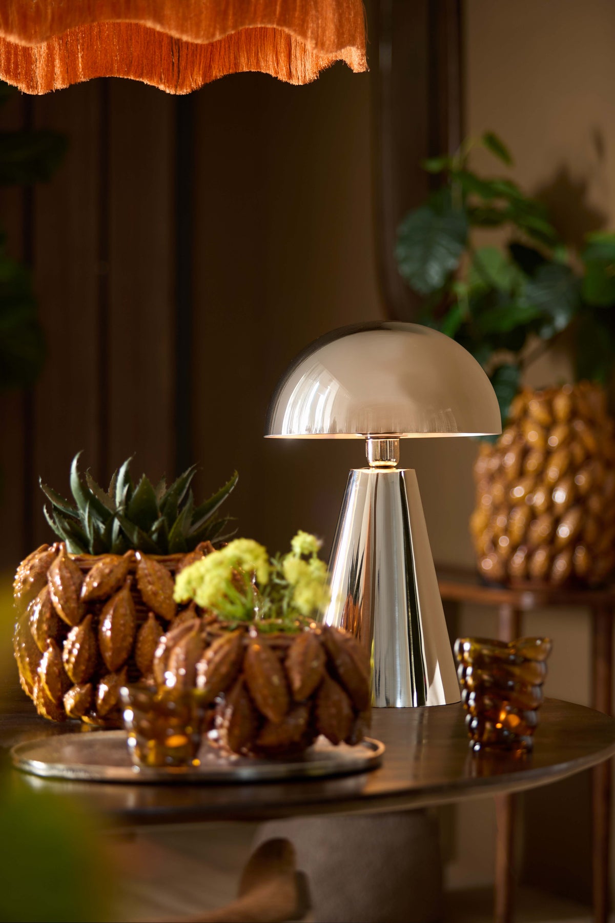 Light & Living Lighting Table lamp 26x41 cm SURRINA shiny nickel House of Isabella UK