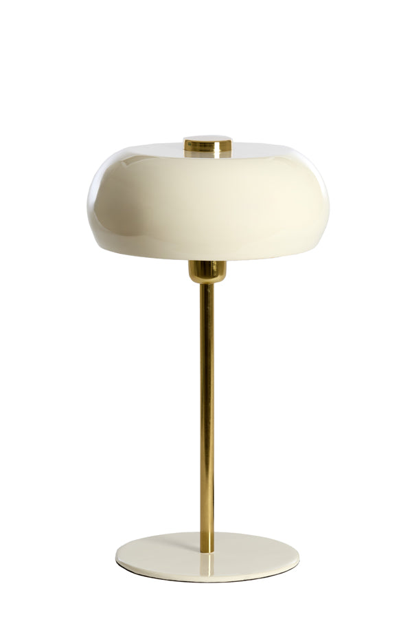Light & Living Lighting Table lamp 26x47 cm SURIN shiny cream+gold House of Isabella UK
