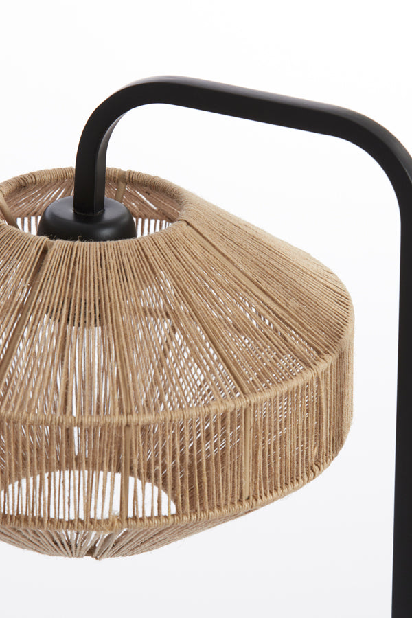 Light & Living Lighting Table lamp 26x60 cm LYRA natural+matt black House of Isabella UK