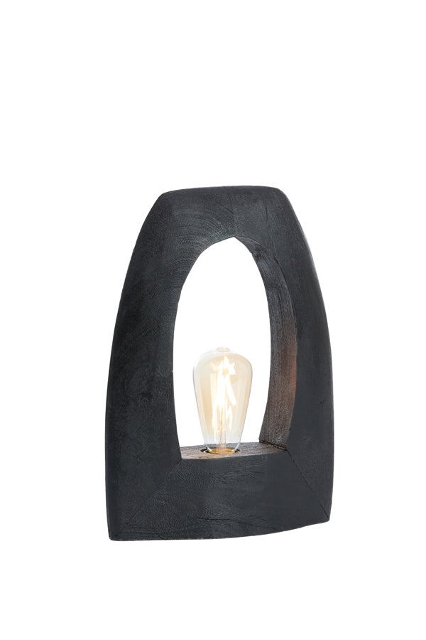 Light & Living Lighting Table lamp 27x10x35 cm CARINI wood matt black House of Isabella UK