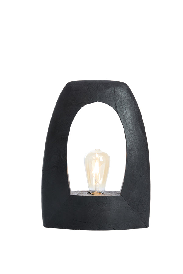 Light & Living Lighting Table lamp 27x10x35 cm CARINI wood matt black House of Isabella UK
