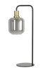 Light & Living Lighting Table lamp 27x18x58 cm LEKAR antique bronze+smoked glass House of Isabella UK