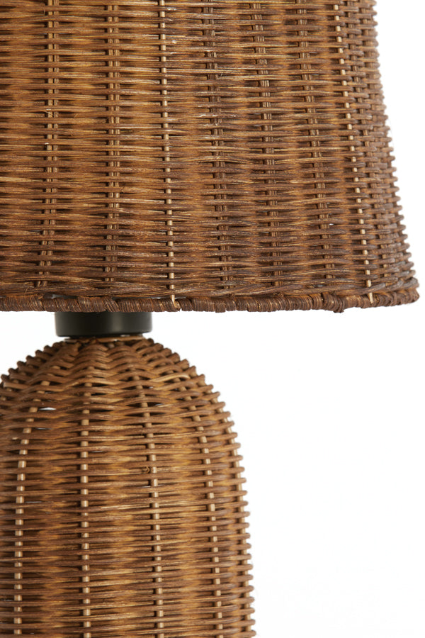 Light & Living Lighting Table lamp 28,5x60 cm MANDOR rattan dark brown House of Isabella UK