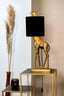 Light & Living Lighting Table lamp 28x20x68 cm GIRAFFE antique bronze+velvet black House of Isabella UK