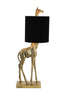Light & Living Lighting Table lamp 28x20x68 cm GIRAFFE antique bronze+velvet black House of Isabella UK