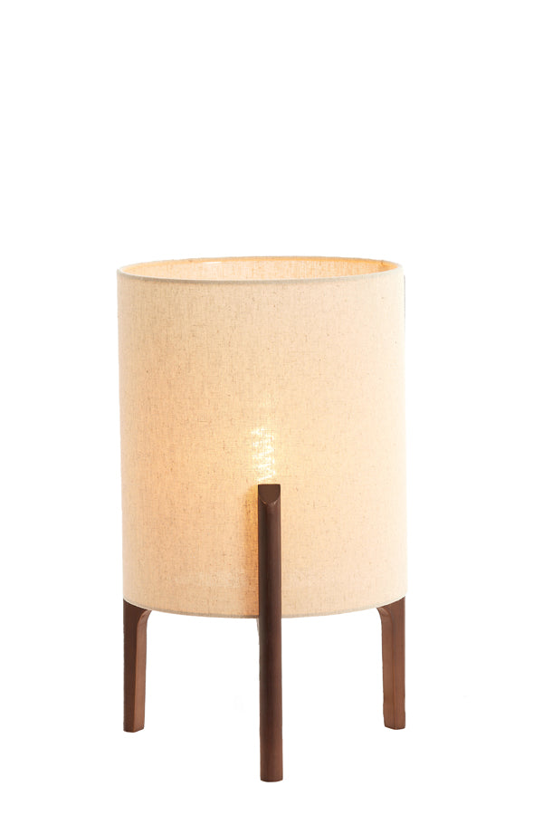 Light & Living Lighting Table lamp 28x44 cm LITTO dark brown+linen natural House of Isabella UK