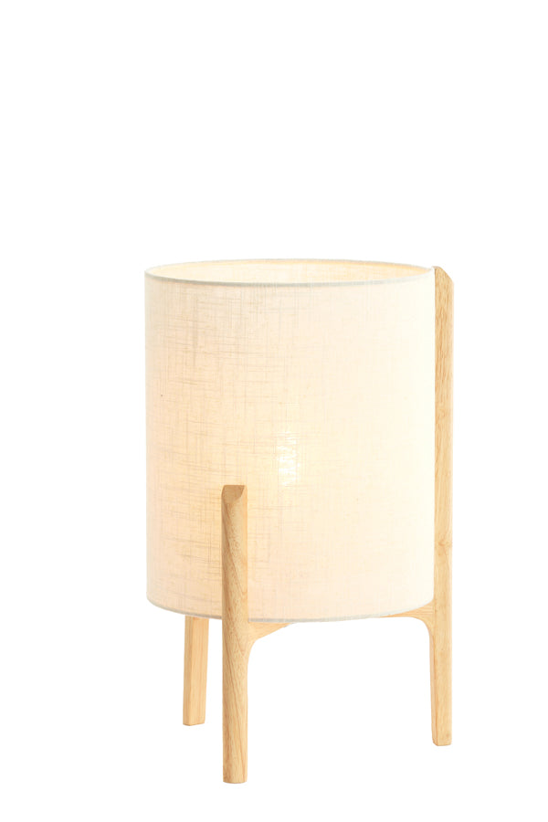 Light & Living Lighting Table lamp 28x44 cm LITTO natural+linen white House of Isabella UK