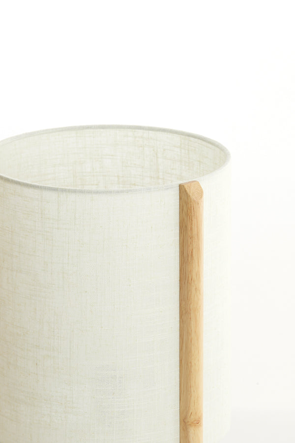 Light & Living Lighting Table lamp 28x44 cm LITTO natural+linen white House of Isabella UK
