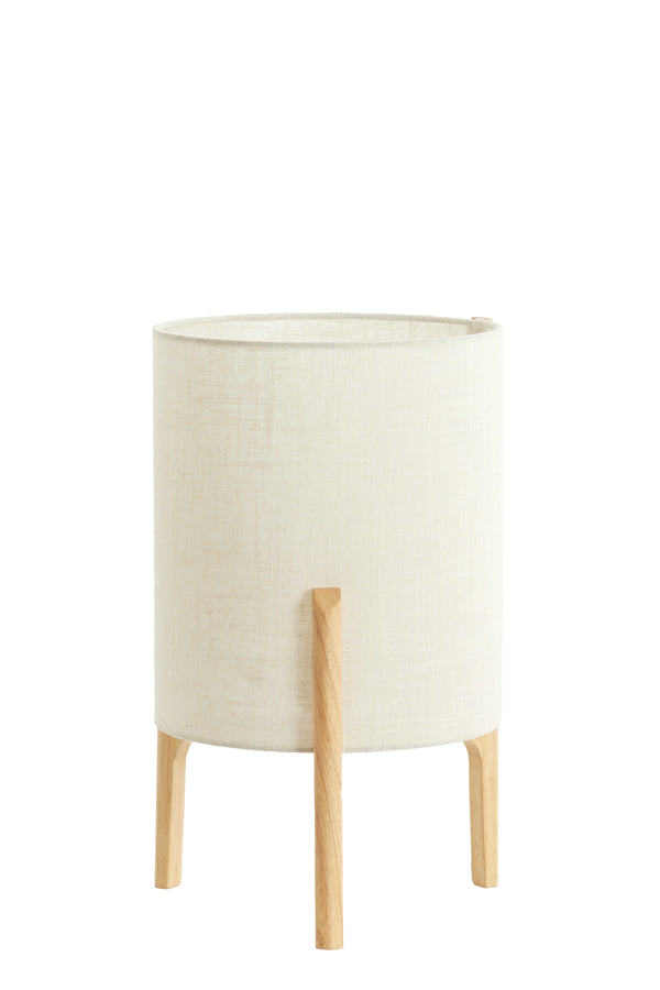 Light & Living Lighting Table lamp 28x44 cm LITTO natural+linen white House of Isabella UK
