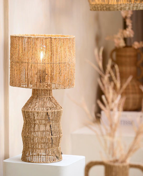 Light & Living Lighting Table lamp 28x56 cm TIDEA jute natural House of Isabella UK