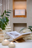 Light & Living Lighting Table lamp 2L 45x15x37,5 cm LECCE wood print natr+rope cream House of Isabella UK