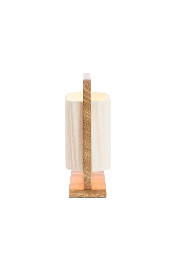 Light & Living Lighting Table lamp 2L 45x15x37,5 cm LECCE wood print natr+rope cream House of Isabella UK