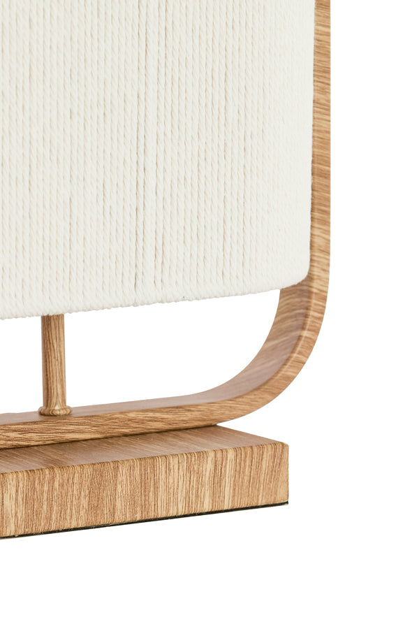 Light & Living Lighting Table lamp 2L 45x15x37,5 cm LECCE wood print natr+rope cream House of Isabella UK