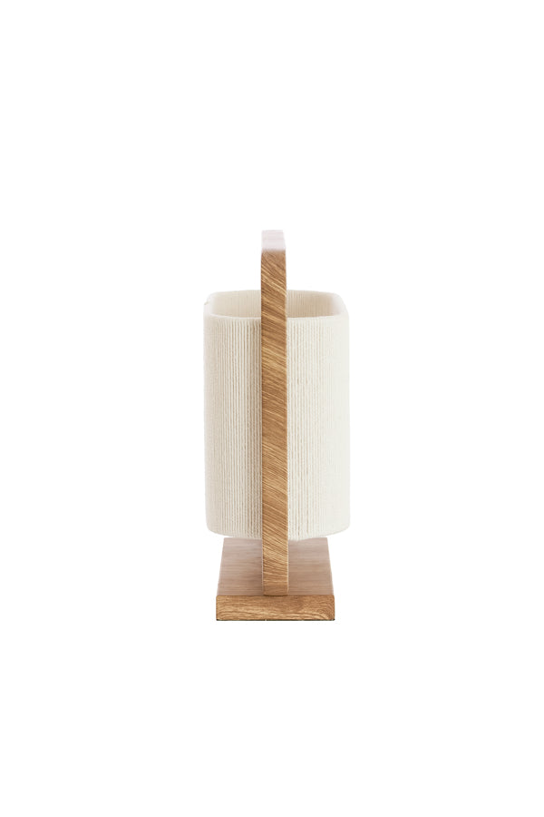 Light & Living Lighting Table lamp 2L 45x15x37,5 cm LECCE wood print natr+rope cream House of Isabella UK
