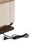 Light & Living Lighting Table lamp 2L 45x15x37,5 cm LECCE wood prnt d brn+rope cream House of Isabella UK