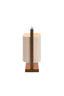 Light & Living Lighting Table lamp 2L 45x15x37,5 cm LECCE wood prnt d brn+rope cream House of Isabella UK