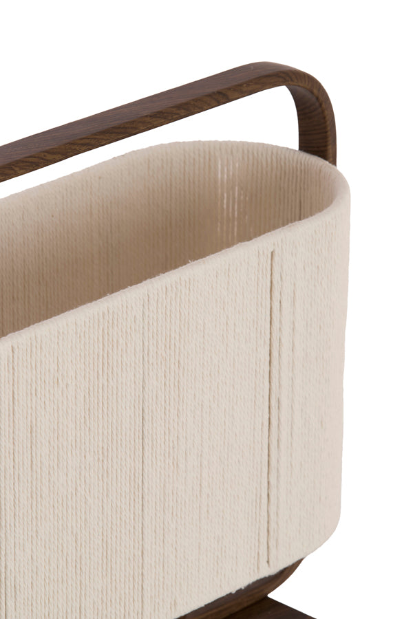 Light & Living Lighting Table lamp 2L 45x15x37,5 cm LECCE wood prnt d brn+rope cream House of Isabella UK