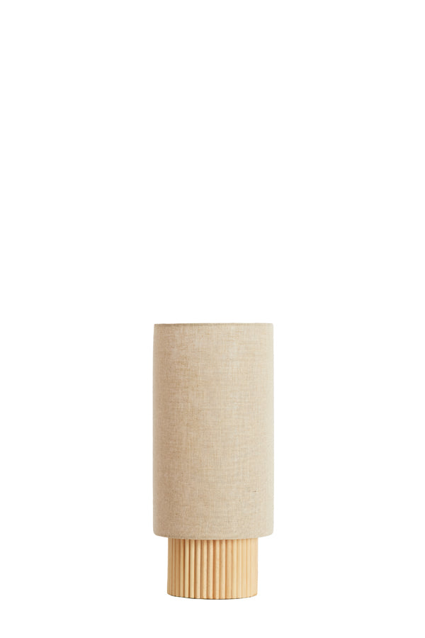 Light & Living Lighting Table lamp 30x20x45 cm LASLO wood natural+linen natural House of Isabella UK