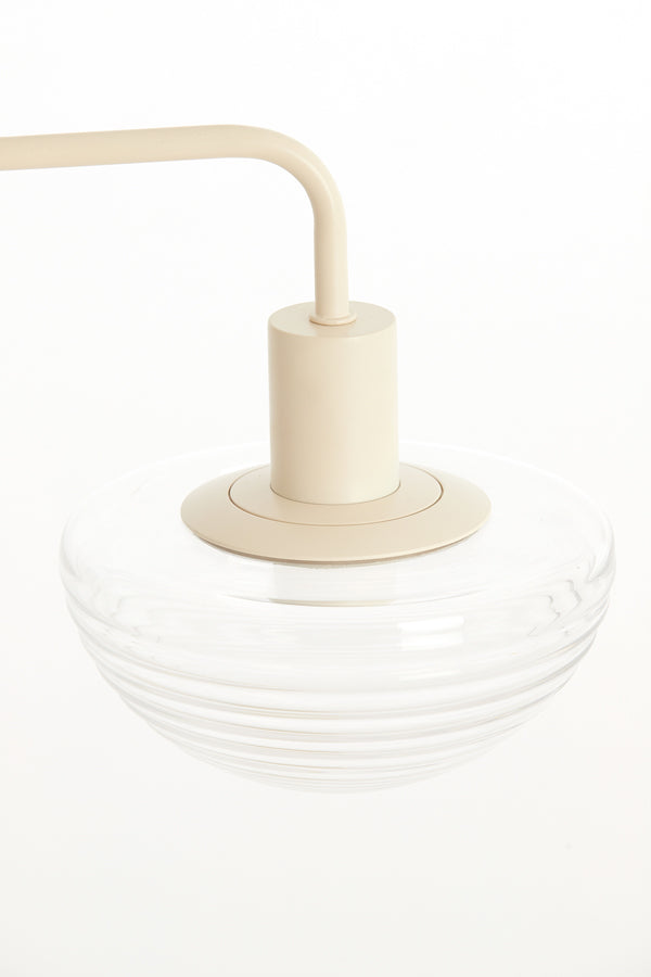 Light & Living Lighting Table lamp 30x20x61 cm BAYLIE matt cream+clear glass House of Isabella UK