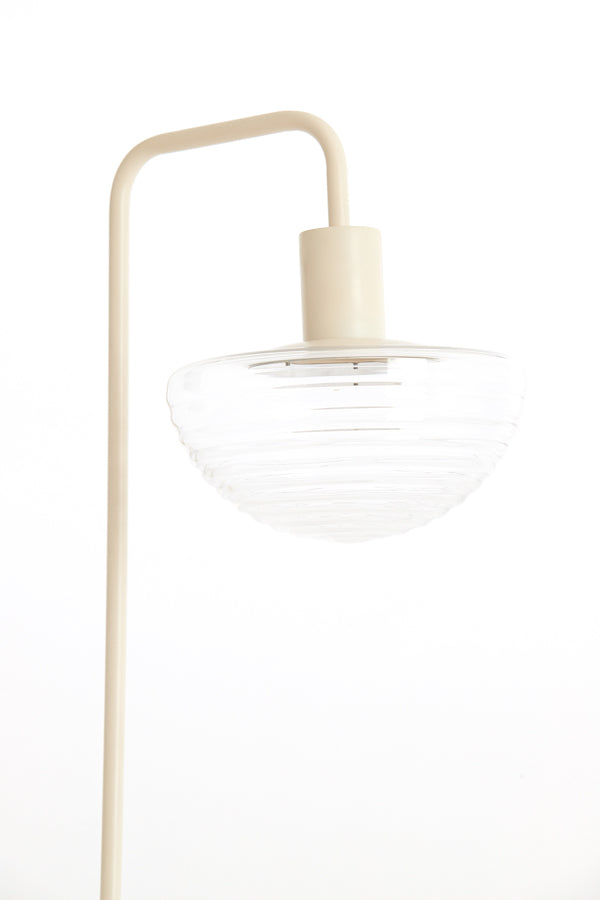 Light & Living Lighting Table lamp 30x20x61 cm BAYLIE matt cream+clear glass House of Isabella UK
