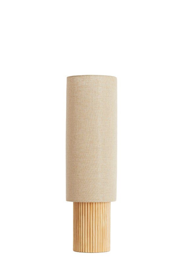 Light & Living Lighting Table lamp 30x20x70 cm LASLO wood natural+linen natural House of Isabella UK