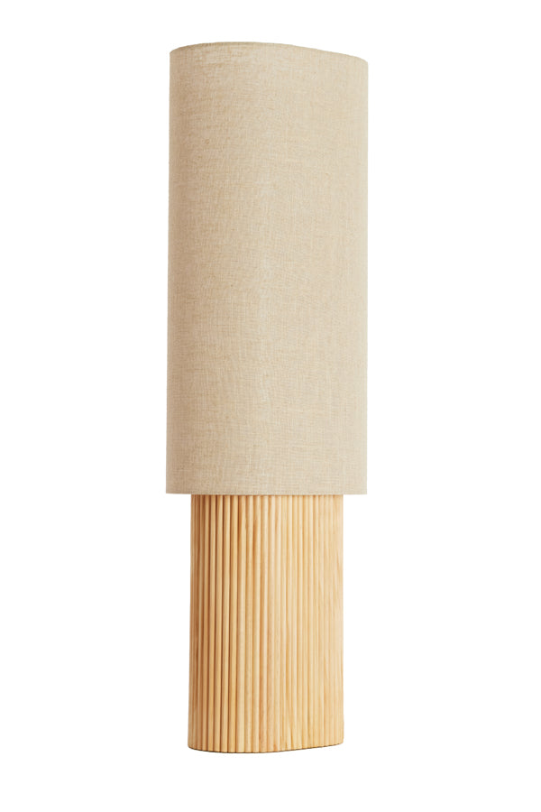 Light & Living Lighting Table lamp 30x20x94 cm LASLO wood natural+linen natural House of Isabella UK