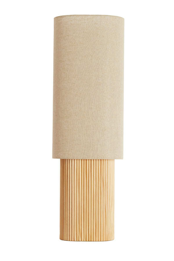 Light & Living Lighting Table lamp 30x20x94 cm LASLO wood natural+linen natural House of Isabella UK