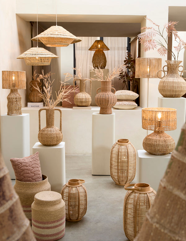 Light & Living Lighting Table lamp 30x40 cm AROVA jute natural House of Isabella UK