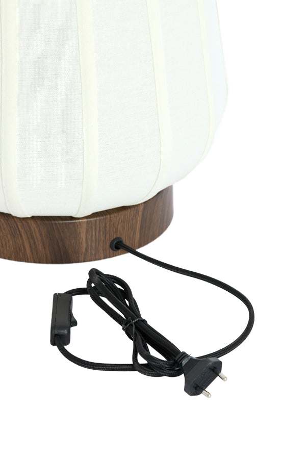 Light & Living Lighting Table lamp 30x41,5 cm BIBIA wood print dark brown+white House of Isabella UK